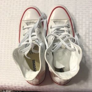 White high top Converses - womens 7 / men’s 5.5
